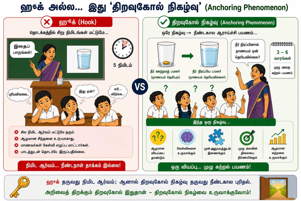 ஹூக் vs திறவுகோல் நிகழ்வு - விரிவான ஒப்பீடு